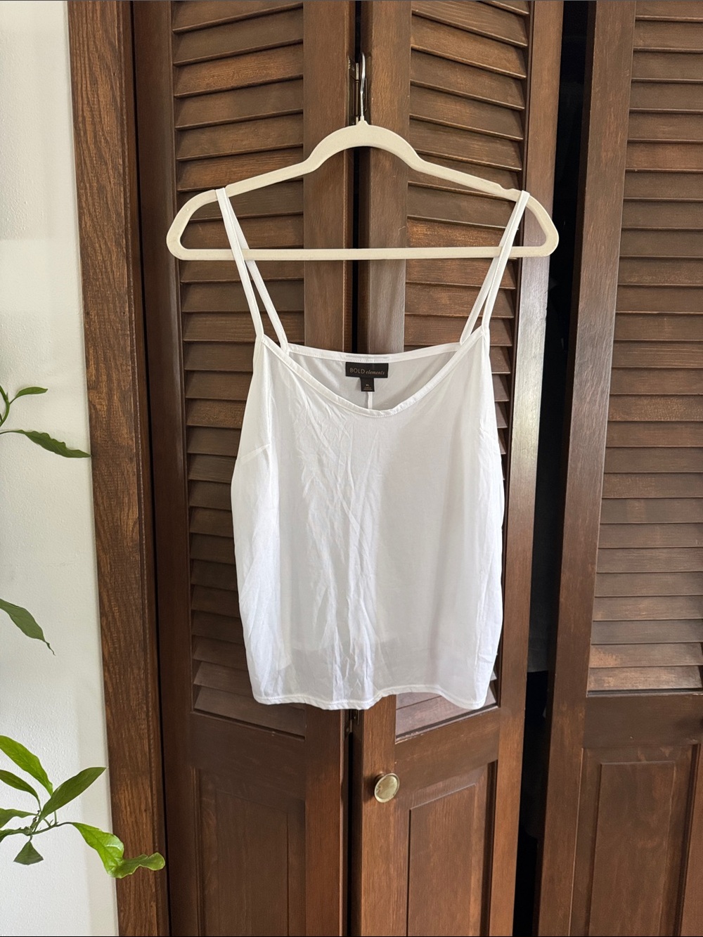 BOLD elements White Double-Strap Camisole